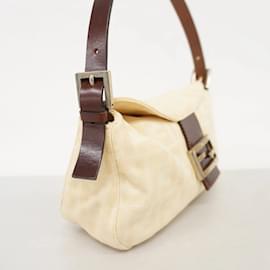 Fendi-Sac à main en toile Zucca de Fendi-Marron,Beige