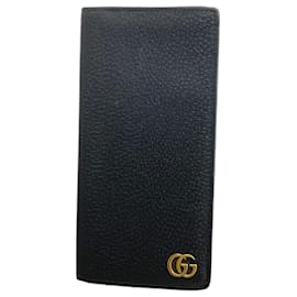Gucci-Gucci Long Wallet GG Marmont-Black