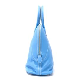 Hermès-Sac à main Hermes Bolide Relax 35 Bleu-Bleu