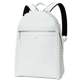 Mochila unisex de goma Christian Louboutin Blanco