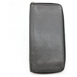 Louis Vuitton-Portefeuille Zippy Taiga Louis Vuitton-Noir