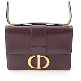 Dior-Dior Leather Montaigne 30 Shoulder Bag-Brown