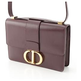 Dior-Dior Leather Montaigne 30 Shoulder Bag-Brown