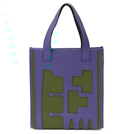 Hermès-Sac tote en toile Petit H d'Hermès-Rouge