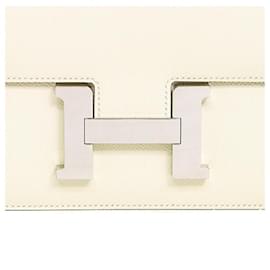 Hermès-Sac à épaule Hermes Constance 24-Blanc