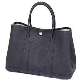 Hermès-Sac Tote TPM Garden Party en cuir noir Hermes-Noir