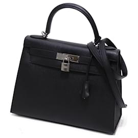 Hermès-Sac à main Hermes Kelly 28 Noir 2020-Noir