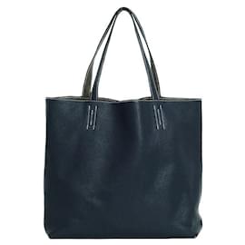Hermès-Sac tote Hermes Double Sens 45-Bleu