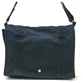 Hermès-Sac à bandoulière Fourre-Tout en toile Hermes-Noir