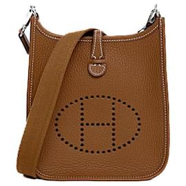 Hermès-Sac à épaule Hermes Evelyne 16 TPM Or-Doré,Métallisé