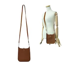 Hermès-Sac à épaule Hermes Evelyne 16 TPM Or-Doré,Métallisé
