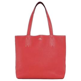Hermès-Sac tote Hermès Double Sens 36 en Clémence-Rouge