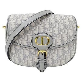Bolsa Bobby média em jacquard oblíquo Dior Cinza