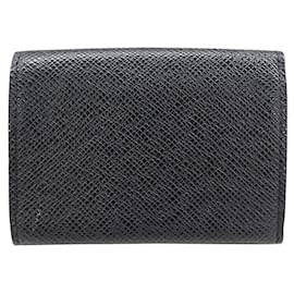 Louis Vuitton-Étui à cartes Taiga Louis Vuitton-Noir