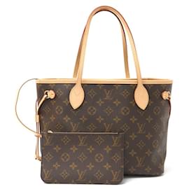 Louis Vuitton-Louis Vuitton Neverfull PM Monogram Leather Tote-Brown