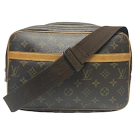 Louis Vuitton-Sac à épaule Monogram Louis Vuitton-Marron