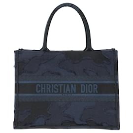 Dior-Dior Book Tote Medium Canvas Bag-Blue