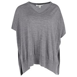 Blusa de malha com decote em V Diane Von Furstenberg em seda e cashmere cinza Cinza