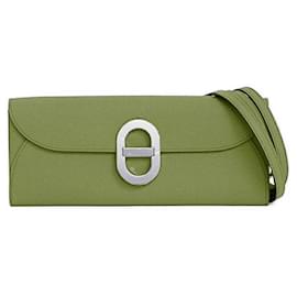 Hermès-Portefeuille Long à Épaule Hermes Cheyne d'Ancre-Rose