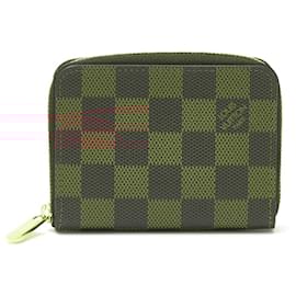 Louis Vuitton-Louis Vuitton Damier Ebene Zippy Coin Purse Wallet-Brown