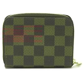 Louis Vuitton-Louis Vuitton Damier Ebene Zippy Coin Purse Wallet-Brown