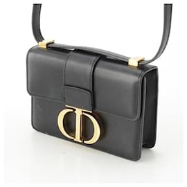 Dior-Dior Montaigne Micro Leather 2way Clutch Crossbody-Black