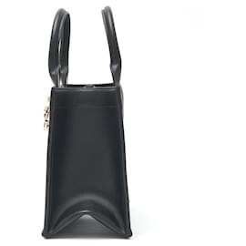 Dior-Dior Book Tote Small Calfskin Handbag-Black