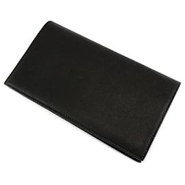 Hermès-Hermes Citizen Twill Bifold Long Wallet Black-Black