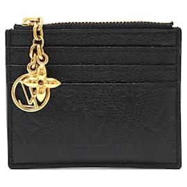 Louis Vuitton-Louis Vuitton Monogram Leather Card Case-Black