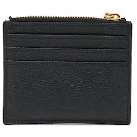 Louis Vuitton-Louis Vuitton Monogram Leather Card Case-Black