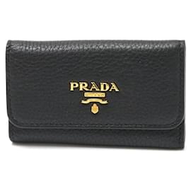 Prada-Prada Leather 6 Key Case-Black