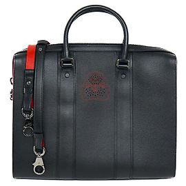 Christian Louboutin Leather Briefcase 2way Shoulder Bag Black