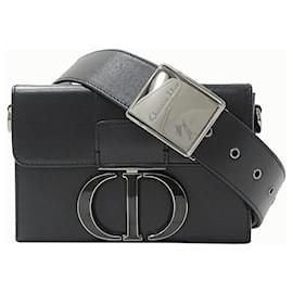 Dior-Dior 30 Montaigne Box Shoulder Bag Black-Black