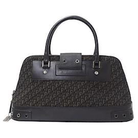Dior-Dior Canvas Trotter Handbag Black-Black