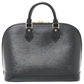 Louis Vuitton-Louis Vuitton Alma PM Epi Leather Handbag-Black
