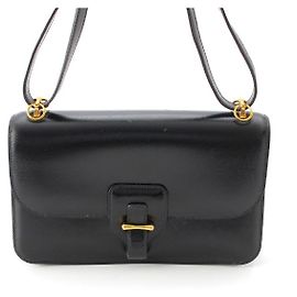 Hermès Borsa a spalla in vitello box nero Hermes Dolly Nero