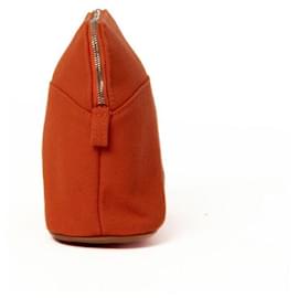 Hermès-Pochette Mini Bolide en Toile Hermes-Orange
