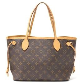 Louis Vuitton-Louis Vuitton Neverfull PM Monogram Leather Tote-Brown
