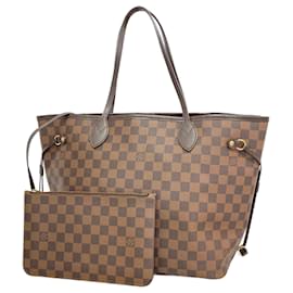 Louis Vuitton-Louis Vuitton Damier Neverfull MM Tote Bag-Damier ebene