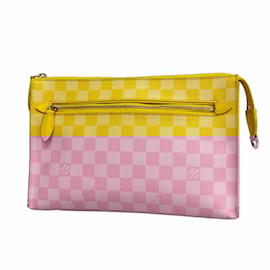 Louis Vuitton-Sac à main Louis Vuitton Clutch Damier Color Module N41311 Mimosa-Autre
