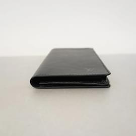 Louis Vuitton-Portefeuille Long Louis Vuitton Epi Porte Carte Crédit M63212 Noir-Noir