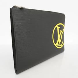 Louis Vuitton-Pochette Jour GM Clutch Bag Epi LV Circle de Louis Vuitton-Noir