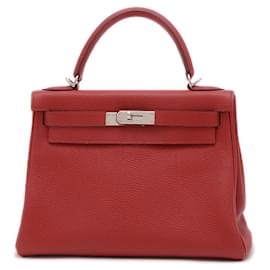 Hermès-Hermes Kelly 28 Handbag-Red