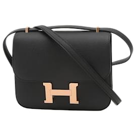 Hermès-Sac à épaule Hermes Constance Mini 18-Noir