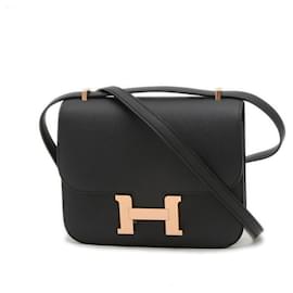Hermès-Sac à épaule Hermes Constance Mini 18-Noir