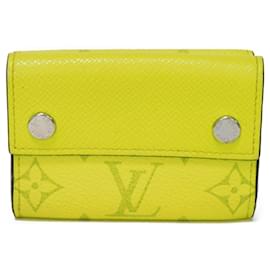 Louis Vuitton-Portefeuille pliant Taigarama de Louis Vuitton-Jaune