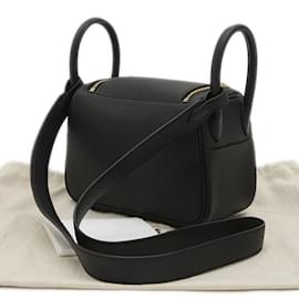 Hermès-Hermes Mini Lindy Shoulder Bag-Black