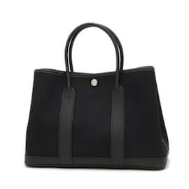 Hermès-Sac à main Hermes Garden Party TPM 30-Noir