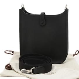 Hermès-Sac à main Hermes Evelyn TPM-Noir