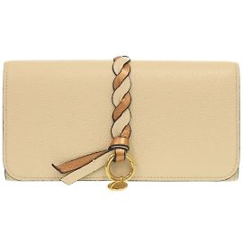 Chloé Beige Leather Long Wallet Beige